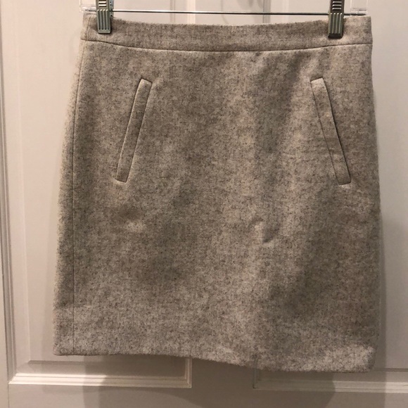 J.crew gray wool mini - Picture 1 of 2